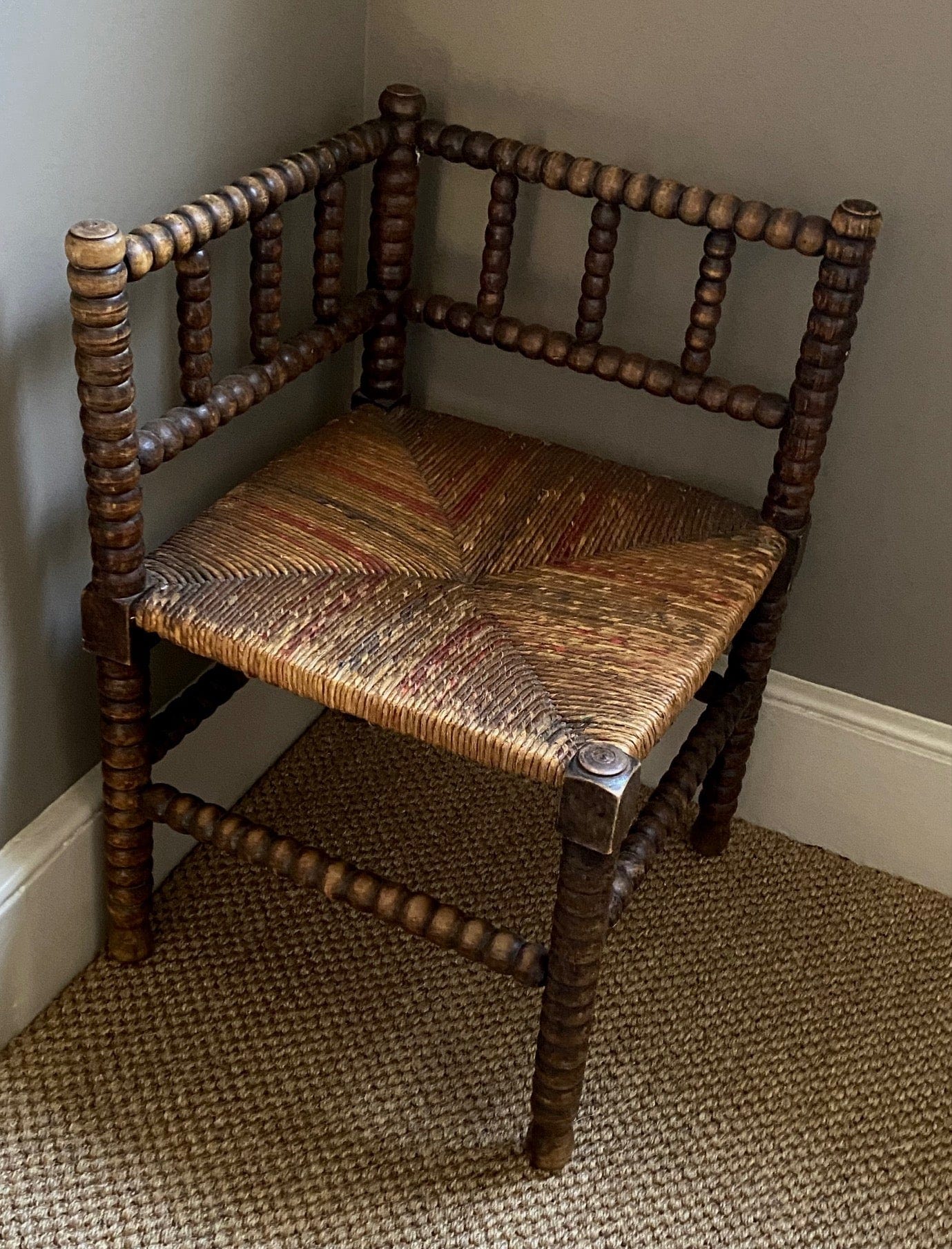 KEPT London Stock Bobbin corner chair