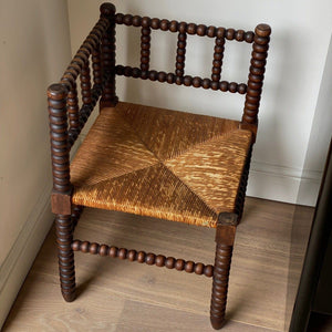 KEPT London Stock Bobbin turned corner chair