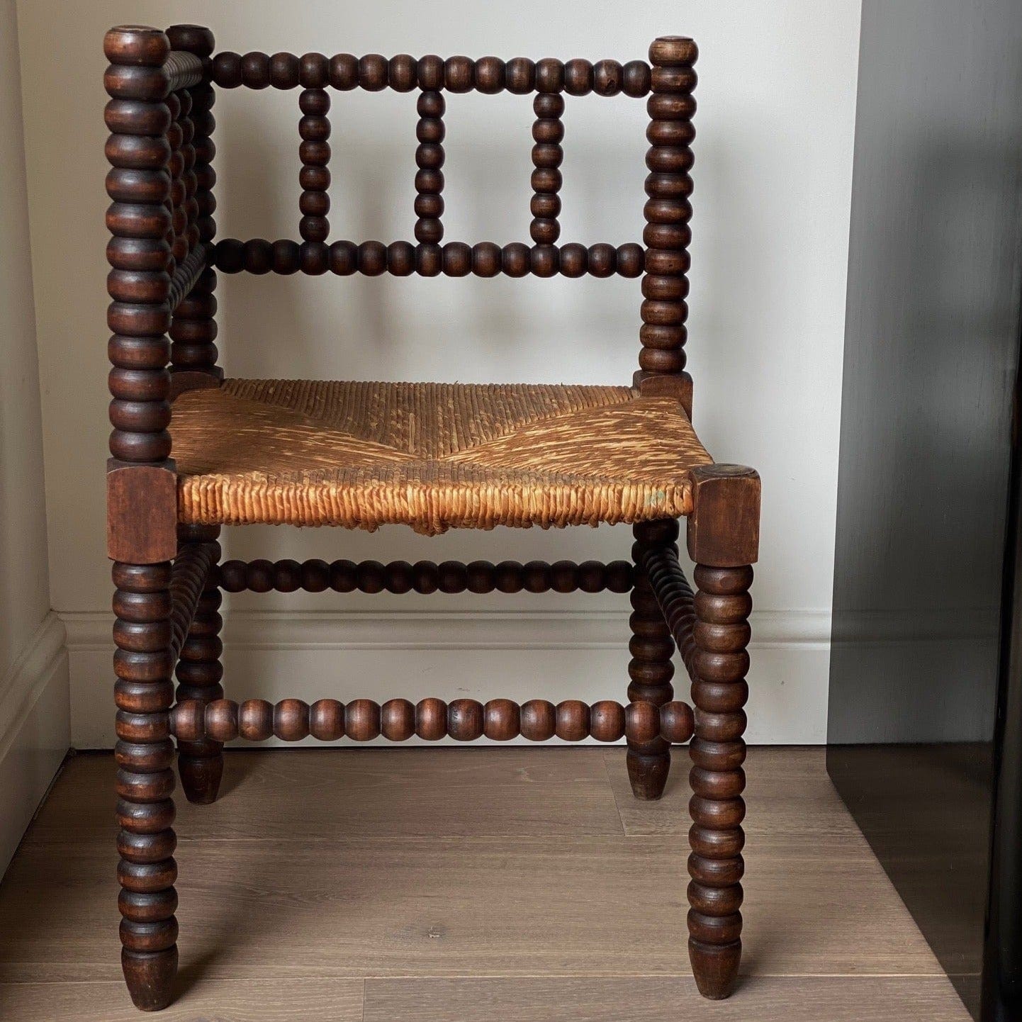 KEPT London Stock Bobbin turned corner chair