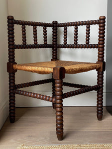 KEPT London Stock Bobbin turned corner chair