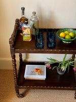 Load image into Gallery viewer, KEPT London Bobbin turned drinks trolley
