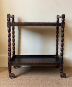Load image into Gallery viewer, KEPT London Bobbin turned drinks trolley

