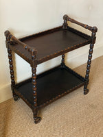 Load image into Gallery viewer, KEPT London Bobbin turned drinks trolley
