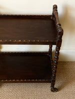 Load image into Gallery viewer, KEPT London Bobbin turned drinks trolley
