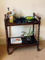 Load image into Gallery viewer, KEPT London Bobbin turned drinks trolley
