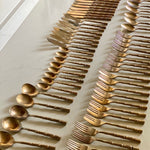 Load image into Gallery viewer, KEPT London Stock Brass bamboo cutlery set
