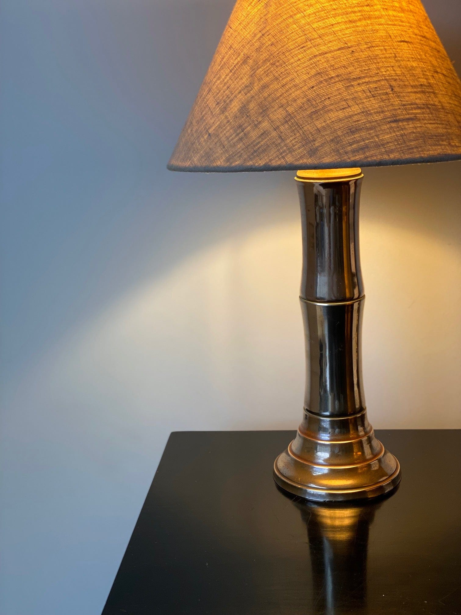 KEPT London Stock Brass bamboo shaped lamp