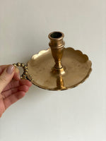 Load image into Gallery viewer, KEPT London Brass beaded and scalloped chamberstick
