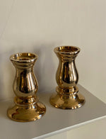 Load image into Gallery viewer, KEPT London Stock Brass curve shaped candlesticks
