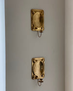 Load image into Gallery viewer, KEPT London Stock Brass embossed wall sconces
