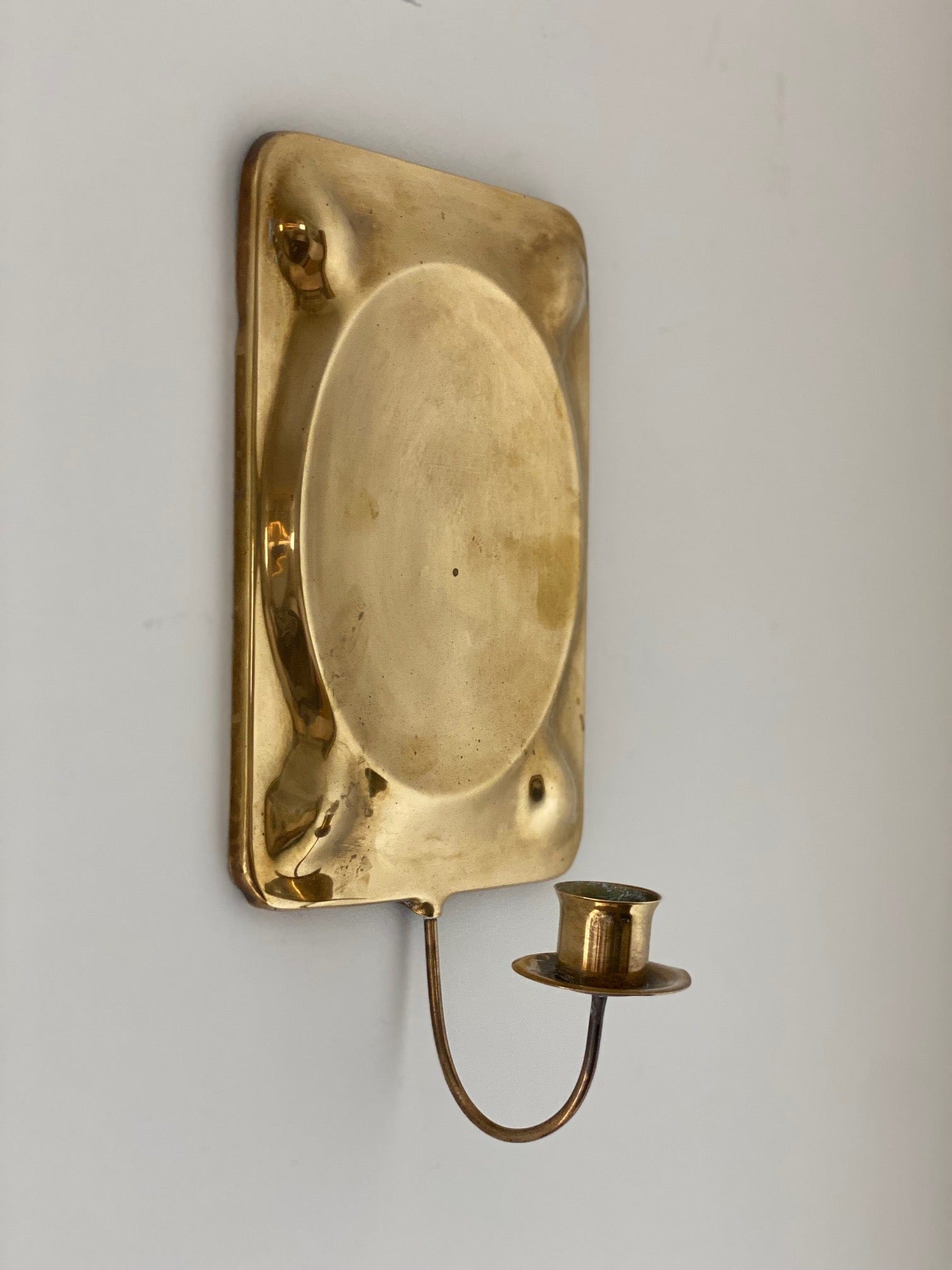 KEPT London Stock Brass embossed wall sconces