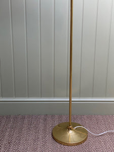 KEPT London Brass floor lamp, Borje Claes for Norlett-Elit, Sweden 1970s