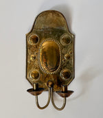 Load image into Gallery viewer, KEPT London Stock Brass floral embossed wall sconce
