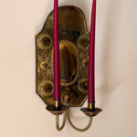 Load image into Gallery viewer, KEPT London Stock Brass floral embossed wall sconce
