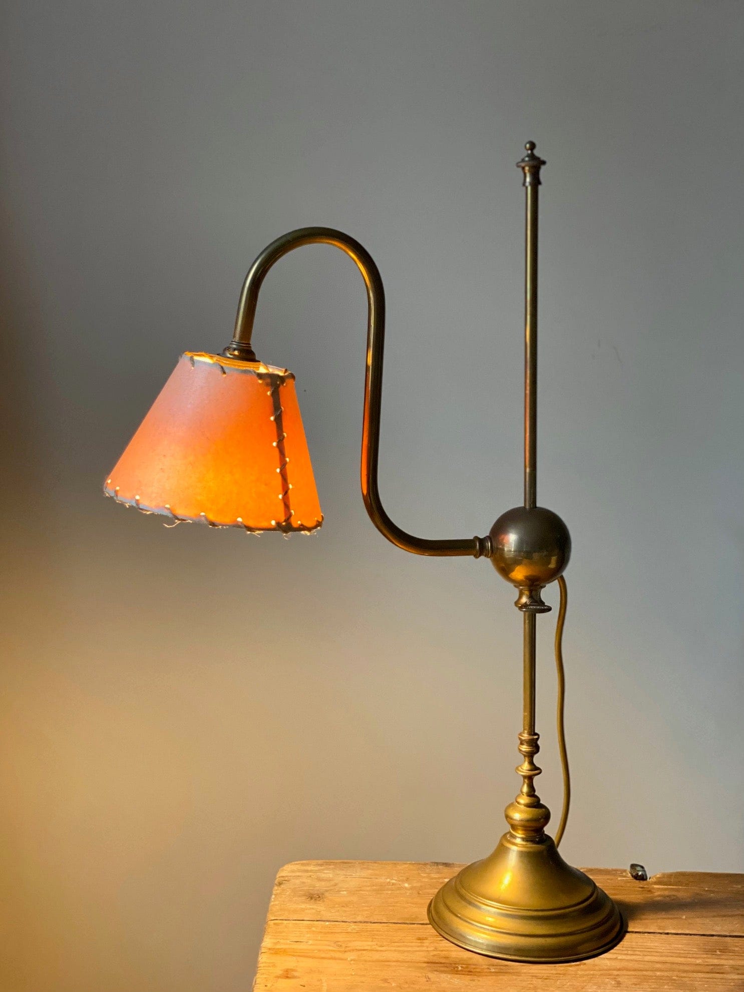 KEPT London Stock Brass height adjustable light