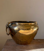 Load image into Gallery viewer, KEPT London Stock Brass planter with elephant handles

