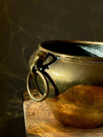 Load image into Gallery viewer, KEPT London Stock Brass planter with elephant handles
