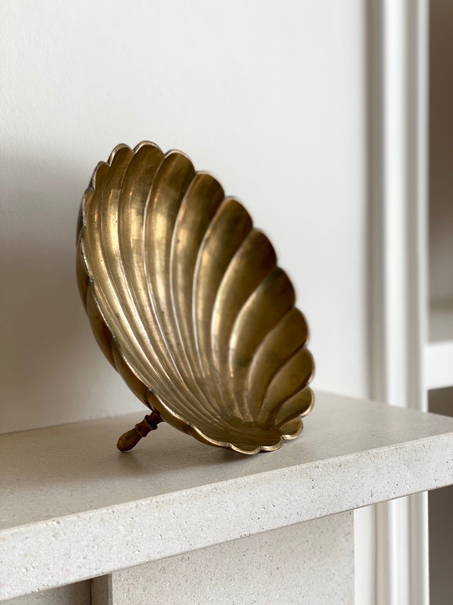 KEPT London Brass scallop shell dish