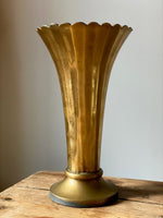 Load image into Gallery viewer, KEPT London Stock Brass scalloped vase
