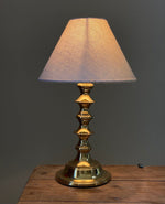 Load image into Gallery viewer, KEPT London Stock Brass shaped table lamp
