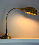 Load image into Gallery viewer, KEPT London Brass shell lamp with swan neck
