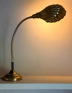 Load image into Gallery viewer, KEPT London Brass shell lamp with swan neck
