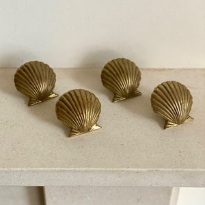 KEPT London Brass shell napkin rings