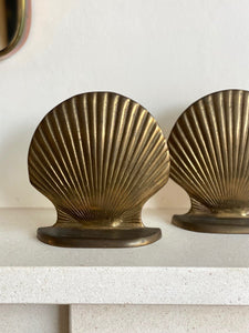 KEPT London Stock Brass shell shape bookends