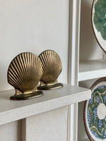 Load image into Gallery viewer, KEPT London Stock Brass shell shape bookends

