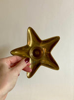 Load image into Gallery viewer, KEPT London Stock Brass star shaped chamberstick
