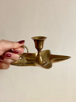 Load image into Gallery viewer, KEPT London Stock Brass star shaped chamberstick
