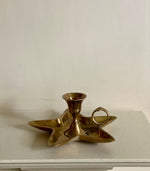 Load image into Gallery viewer, KEPT London Stock Brass star shaped chamberstick
