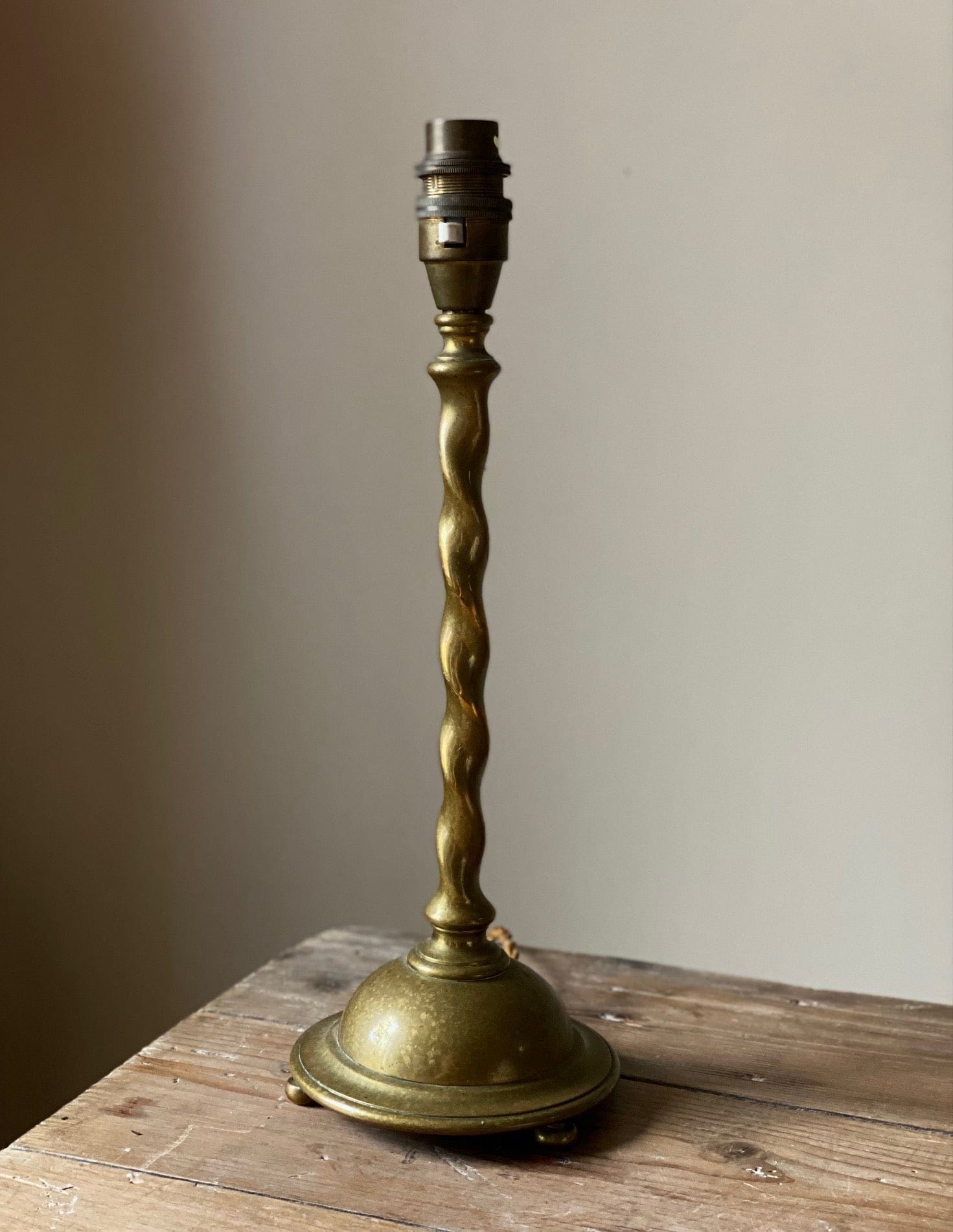 KEPT London Stock Brass twist lamp