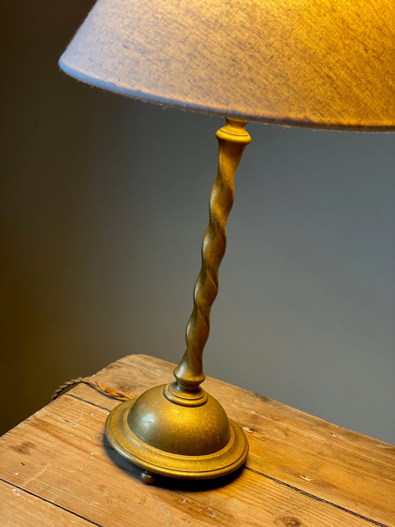 KEPT London Stock Brass twist lamp
