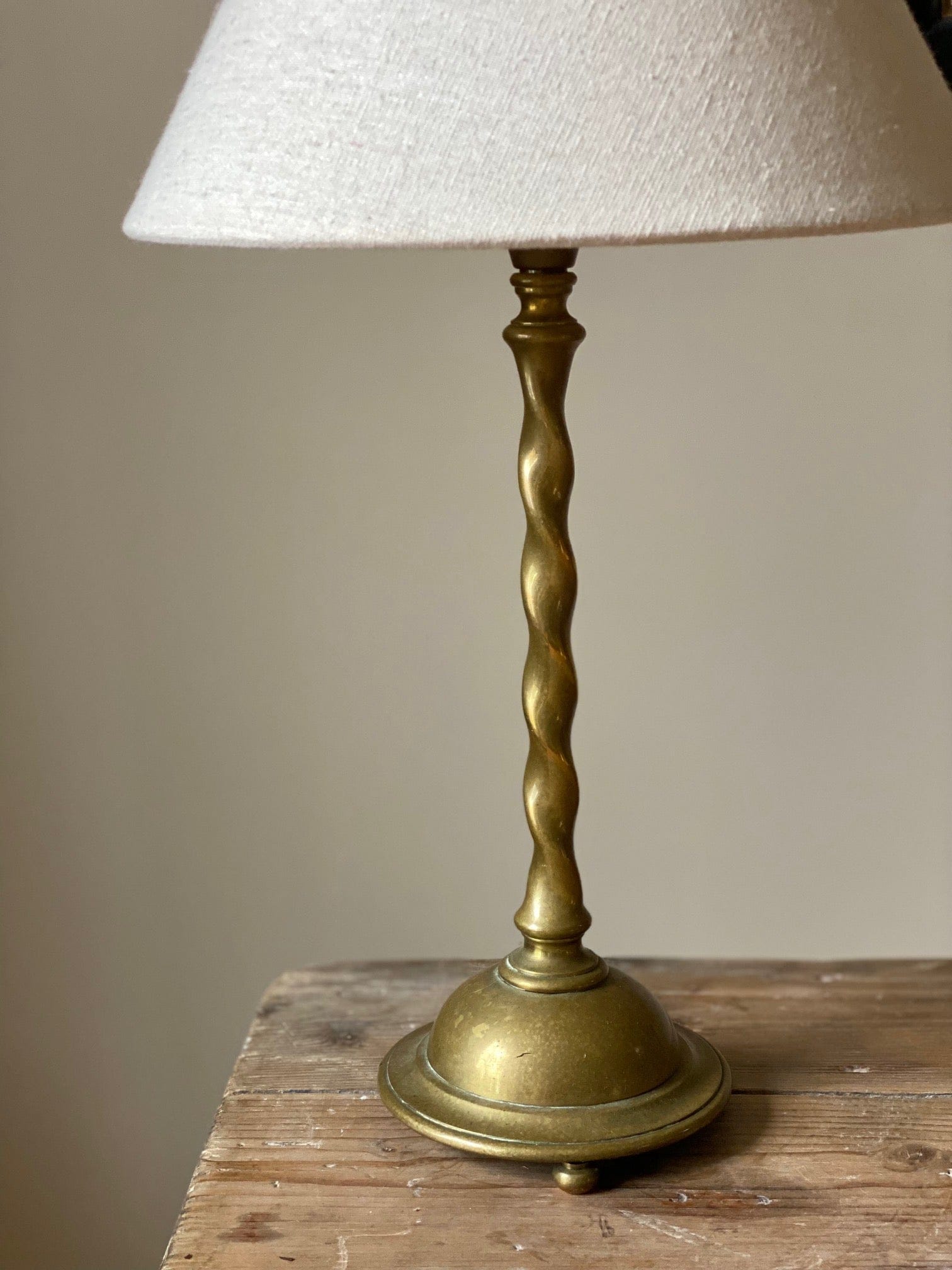 KEPT London Stock Brass twist lamp