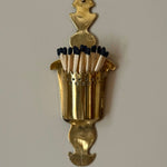 Load image into Gallery viewer, KEPT London Stock Brass wall match holder

