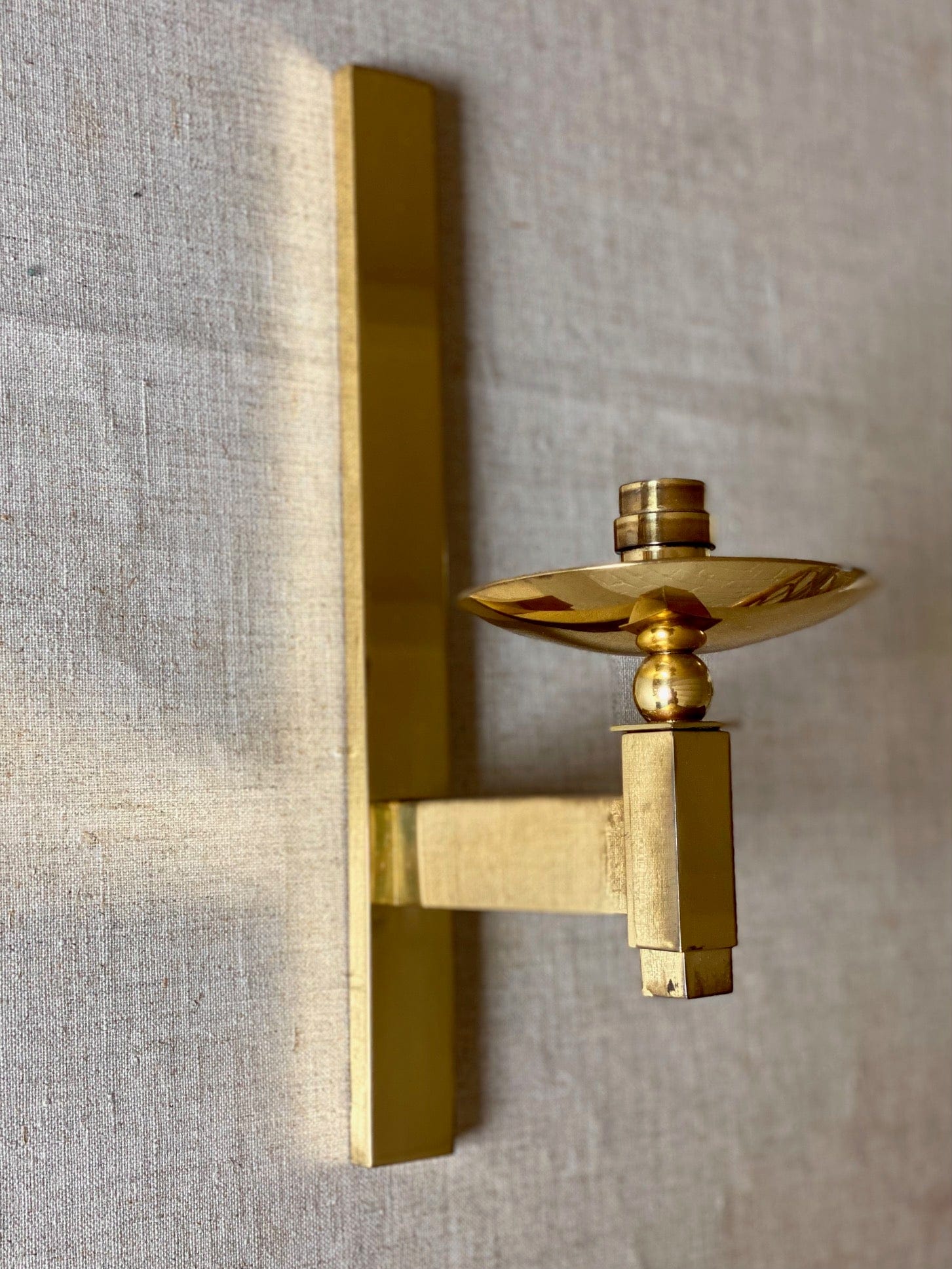 KEPT London Stock Brass wall sconce, Sölve Carlsson