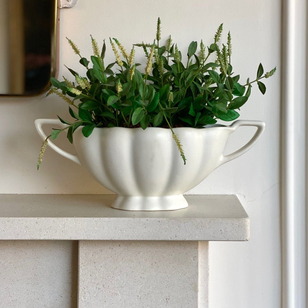 KEPT London Stock Bristol Pottery ribbed mantle vase