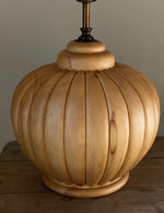 Load image into Gallery viewer, KEPT London Stock Carved wooden ribbed lamp
