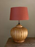 Load image into Gallery viewer, KEPT London Stock Carved wooden ribbed lamp
