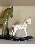 Load image into Gallery viewer, KEPT London Stock Carved wooden small rocking horse
