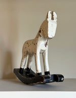 Load image into Gallery viewer, KEPT London Stock Carved wooden small rocking horse
