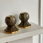 Load image into Gallery viewer, KEPT London Stock Ceramic and brass candleholders, Josef Ekberg (1877–1945)
