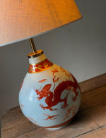 Load image into Gallery viewer, KEPT London Stock Chinese dragon lamp, Ann Britt Nilsson for Heinrich, 1989
