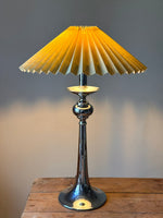 Load image into Gallery viewer, KEPT London Stock Chrome trumpet table lamp
