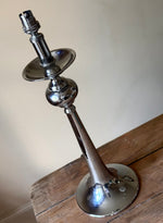 Load image into Gallery viewer, KEPT London Stock Chrome trumpet table lamp
