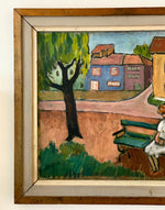 Load image into Gallery viewer, KEPT London Colourful village scene, by O Leyman (1911-1974)
