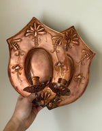 Load image into Gallery viewer, KEPT London Stock Copper embossed wall sconces
