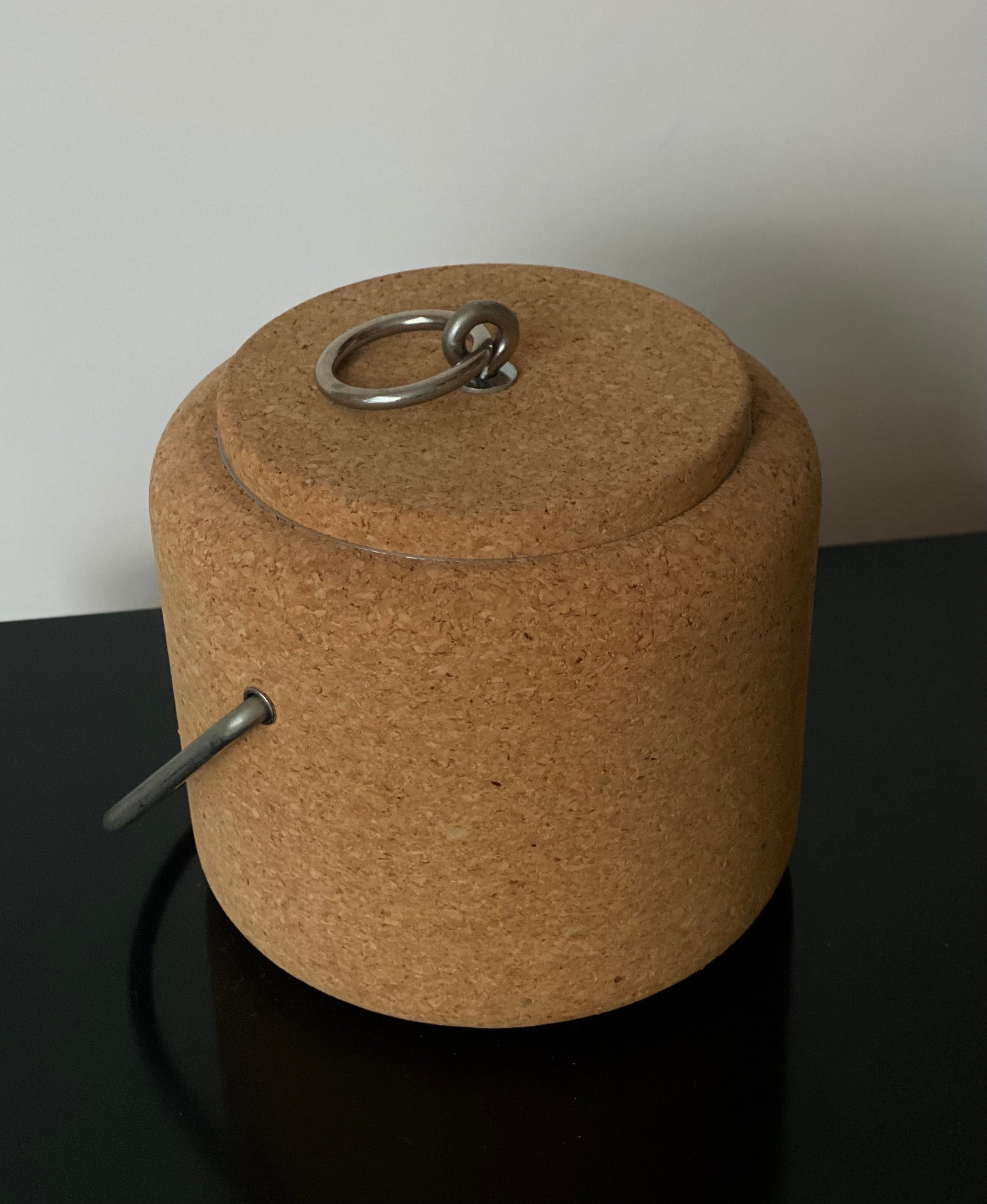 KEPT London Cork ice bucket with metal handle