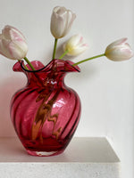 Load image into Gallery viewer, KEPT London Cranberry glass vase
